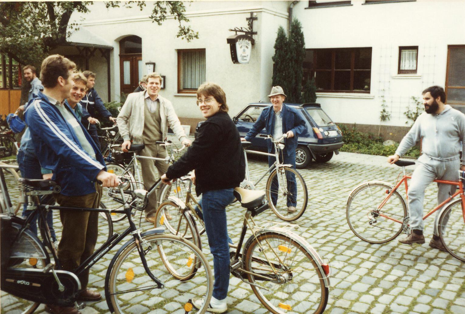 Fahrradtour 1984 Start Rahenkamp