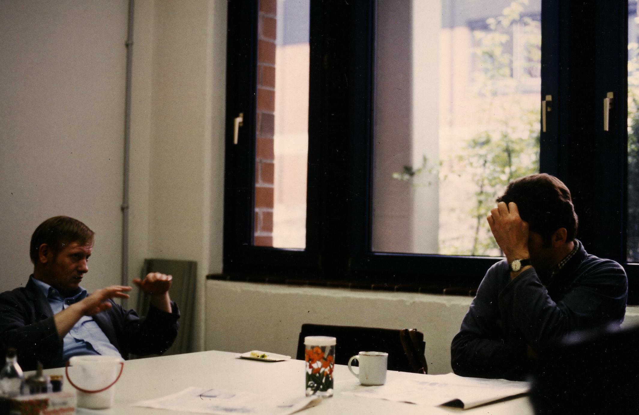 Theo u Horst diskutieren �ber das Nivou 